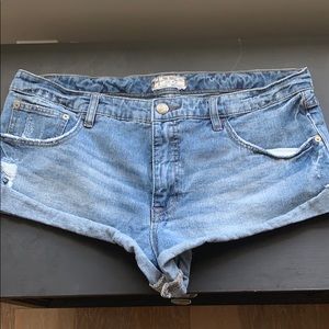 Free People Jean Shorts